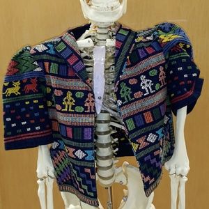 Vintage Mexican Huipil Vest. 13.5 " bust